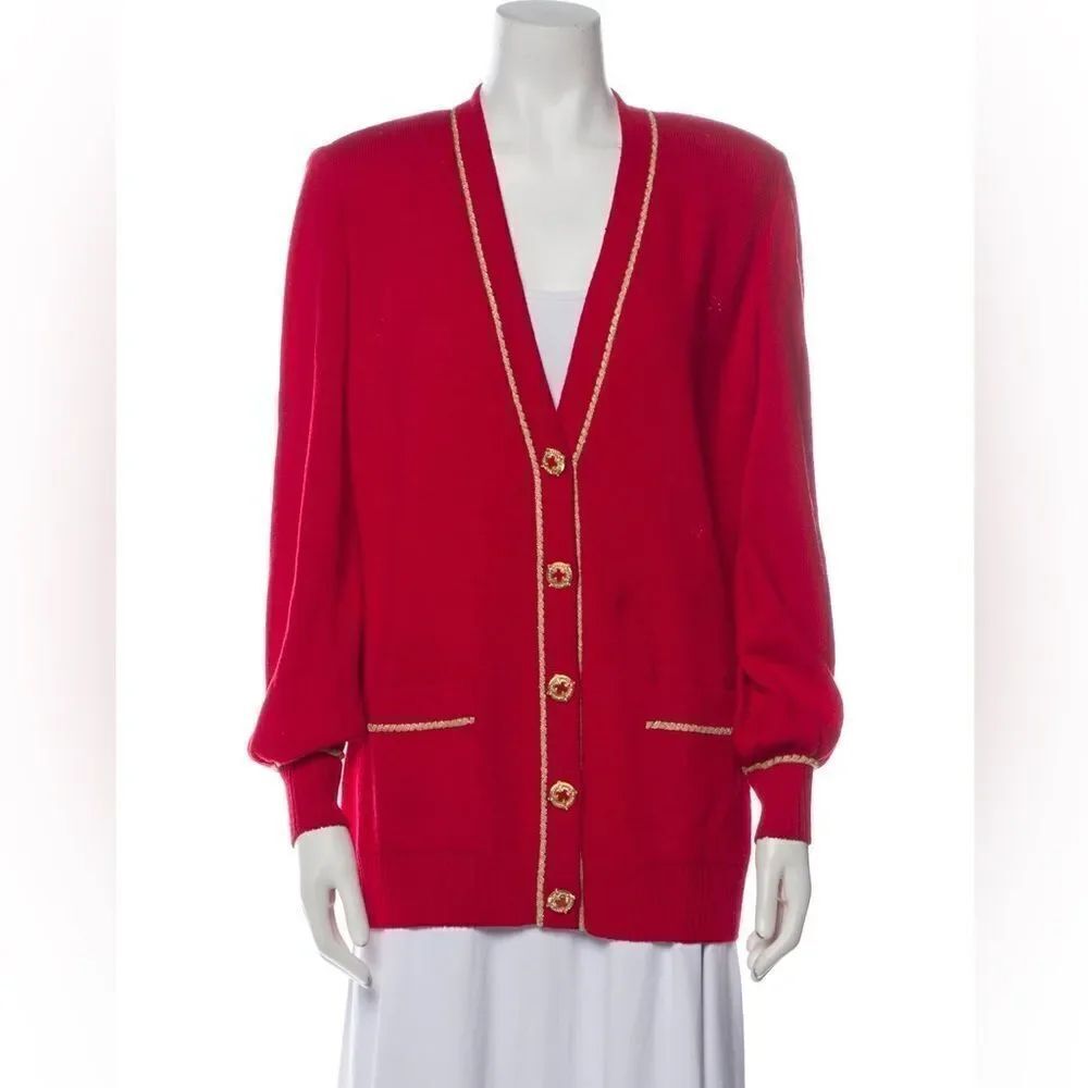 ST JOHN WOOL SANTANA SWEATER